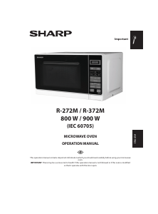 Manual Sharp R-372KM Microwave
