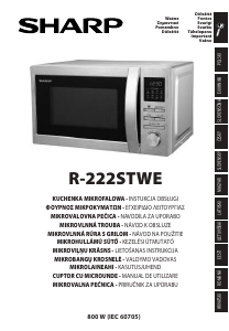 Instrukcja Sharp R-222STWE Kuchenka mikrofalowa