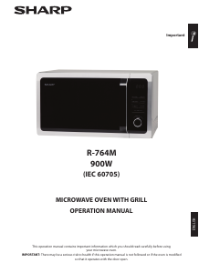 Manual Sharp R-764KM Microwave