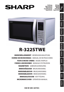 Bruksanvisning Sharp R-322STWE Mikrobølgeovn