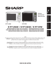 Mode d’emploi Sharp R-971WW Micro-onde