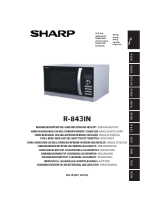 Manuale Sharp R-843INW Microonde