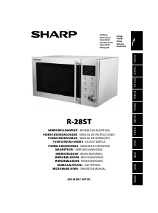 Manual Sharp R-28STW Micro-onda