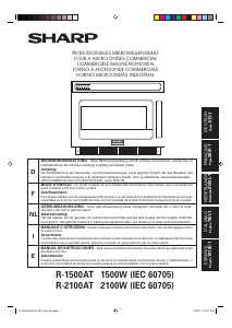 Manual de uso Sharp R-2100AT Microondas