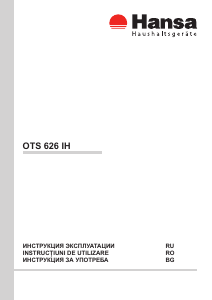 Manual Hansa OTS626IH Hotă