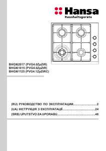 Посібник Hansa BHGI61125 Конфорка