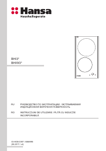 Manual Hansa BHI38377 Plită