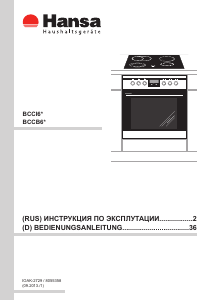 Руководство Hansa BCCI64195055 Кухонная плита