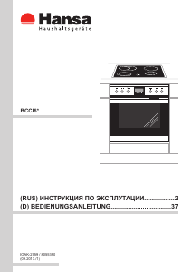 Руководство Hansa BCCI64596015 Кухонная плита