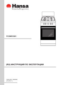 Руководство Hansa FCGW51001 Кухонная плита