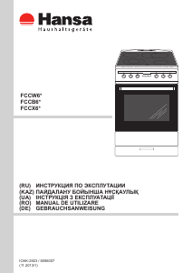 Руководство Hansa FCCW68225 Кухонная плита