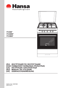 Руководство Hansa FCGW61001 Кухонная плита