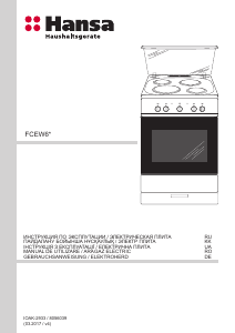 Руководство Hansa FCEW64007 Кухонная плита