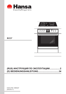Руководство Hansa BCCI64096014 Кухонная плита