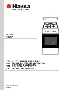 Руководство Hansa FCGX52046 Кухонная плита