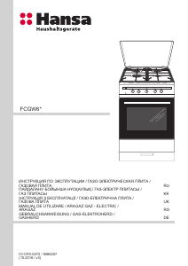 Руководство Hansa FCGW64022 Кухонная плита