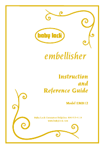 Manual Baby Lock EMB12 Embellisher Sewing Machine