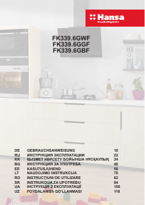 Manual Hansa FK339.6GGF Combina frigorifica