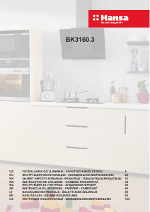 Manual Hansa BK3160.3 Combina frigorifica