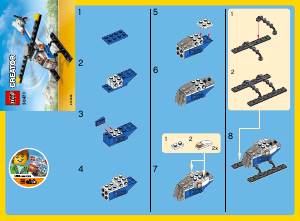 Hướng dẫn sử dụng Lego set 30471 Creator Máy bay trực thăng