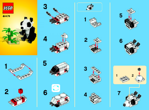 Bruksanvisning Lego set 40073 Creator Panda