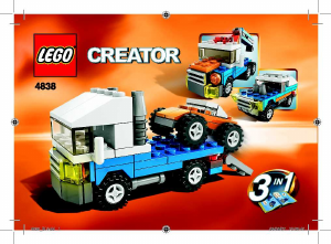 Handleiding Lego set 4838 Creator Minivoertuigen