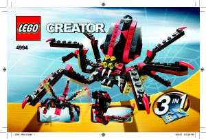 Handleiding Lego set 4994 Creator Griezelige dieren