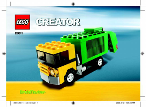 Handleiding Lego set 20011 Creator Vuilniswagen