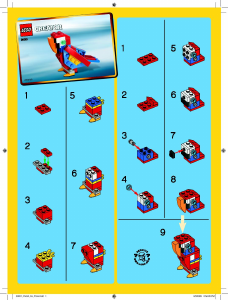 Manual Lego set 30021 Creator Papagaio