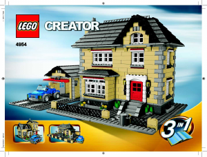 Manual Lego set 4954 Creator Model town house