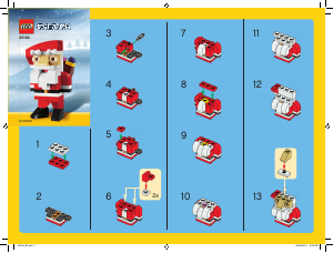 Handleiding Lego set 30182 Creator Kerstman