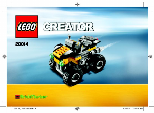 Handleiding Lego set 20014 Creator Quad