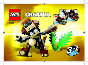 Bruksanvisning Lego set 4916 Creator Minidjur