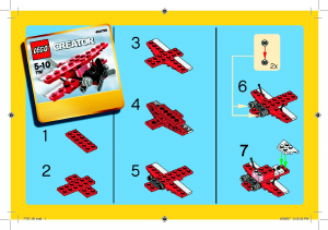 Manuale Lego set 7797 Creator Biplano