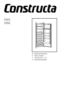 Manuale Constructa CK66544 Frigorifero-congelatore