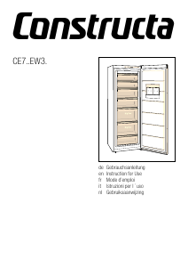 Manuale Constructa CE733EW33 Congelatore