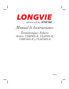 Manual de uso Longvie TSAP180S Calentador de agua