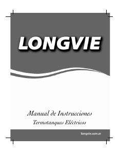 Manual de uso Longvie TE80F Calentador de agua