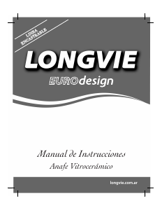 Manual de uso Longvie AVST60KF Placa