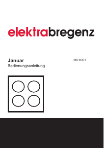 Handleiding Elektra Bregenz MIS 9540 F Kookplaat