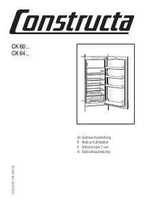 Bedienungsanleitung Constructa CK64251 Kühlschrank