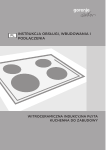 Instrukcja Gorenje IT65KRB Płyta do zabudowy