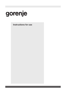 Manual Gorenje ISC634X Hob