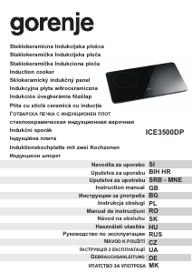 Manual Gorenje ICE3500DP Plită