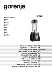 Priročnik Gorenje BPC2B Mešalnik