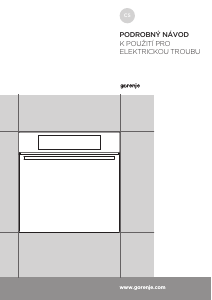 Manuál Gorenje BO658A30XG Trouba