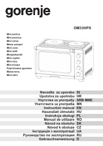 Manuál Gorenje OM33HPX Trouba