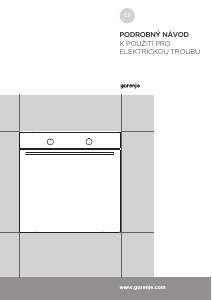 Manuál Gorenje BO647A20XG Trouba