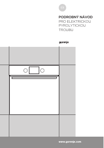 Manuál Gorenje BOP637E20XG Trouba