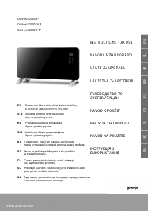 Instrukcja Gorenje OptiHeat 2000MP Ogrzewacz